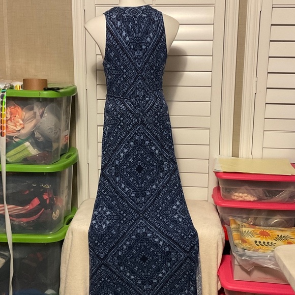 Motherhood Maternity Navy Patterned Maxi Dress - Picture 5 of 9